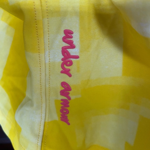 Under Armour Halter-Style Tankini Top Netting Trim Signature Bikini Bottoms 👙 - Picture 6 of 7